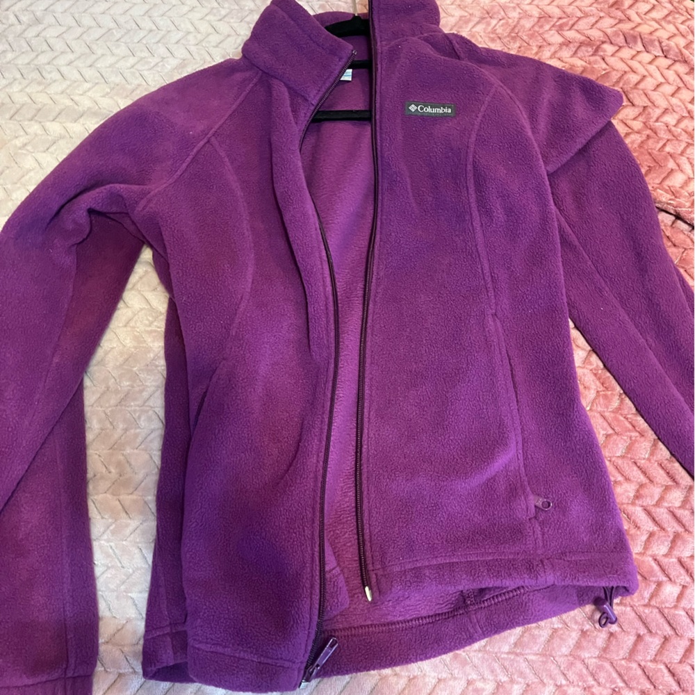 Columbia Jacket- Purple Zip-Up- Medium
